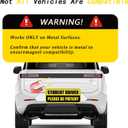 3PCS Student Driver Magnet for Car, Reusable Magnetic Bumper Sticker Set, Driver Safety Attention Sign, Colorful, Reflective, Metal Surface,10 x 3.5 in (Yellow/Black)