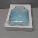 Purse Vase for Flowers, Glass Vase, Fish Bowl with Bubble, Handbag Shape Clear Bottle Body, 10.6" Transparent Bubble Design, Suitable for Birthdays, Holidays, Everyday Decorations, Blue