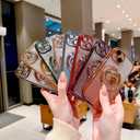 for iPhone 13 Case, Glitter Clear Cute Paw Love Heart, Compatible with MagSafe, Strong Magnetic Full Camera Lens Protection Cover, Soft Slim Bling Phone Case 6.1" - Gold