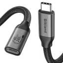 Silkland USB C Extension Cable 40Gbps, [240W Charging/8K/4K@240Hz] USB C Extender 5ft, Braided USB4 Extension Male to Female for Thunderbolt 4/USBC Hub/iPhone16/MacBook/iPad/Pixel/Dell XPS