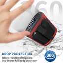 Protective Case Cover for Zebra TC51 TC52 TC56 TC57 TC510K Rugged Boot with Hand Strap for Zebra Phone Case with Tempered Glass (Red)