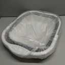 Collapsible Foot Soak Tub 15L(4 GL) with Handle, Bath Massager for Dry Cracked Feet, Plastic Grey Foot Bucket