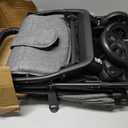 Lightweight Travel Stroller for Baby & Toddlers - Easy Fold & Compact Stroller with Canopy, Storage Basket, Multi-Position Recline & Convenient One-Hand Fold (Grey)