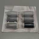 PRITECH Callus Removers 6 Pack Replacement Rollers Heads for Electric Feet File Pedicure Tools, 2 Extra Coarse, 2 Regular Coarse, 2 Fine Coarse Refill Rollers (1138-White/1138-Pink/1138-Black)