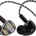 Linsoul Kiwi Ears Étude in Ear Monitor, 3BA+1DD+1BN Hybrid Driver IEM Earphones, Gaming Earbuds, HiFi Stereo Wired Ear Buds with Detachable 2Pin Cable for Audiophiles Musicians