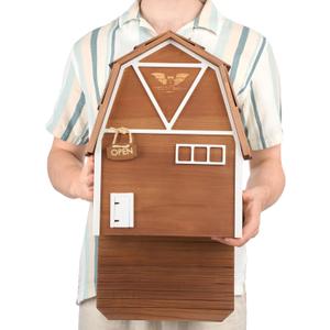 Big Bat Box - Big Bat Barn 3 Chamber, Large Bat House for Outside - Artificial Roost Kit for Wall-Mount - Bat Houses for Backyards