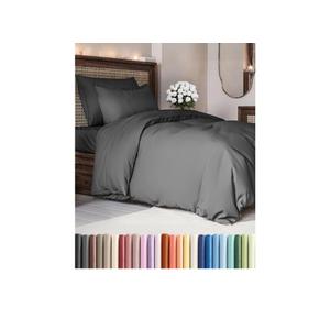 Duvet Cover Twin/Twin XL Size - Extra Soft Twin/Twin XL Size Duvet Cover - Breathable, Easy Care and Fade Free with Zipper Closures & Ties - 68" x 90" Inches - (Charcoal) Comforter Not Included