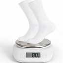 Men's Crew Socks, White Socks Men,Cushioned Cotton Athletic Arch Support Moisture Wicking,1-Pairs Premium Trial Pack (White)