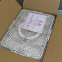 Mfacoy Snackle Box Container, 2 Pack Divided Serving Tray with Lid and Handle, Snack Box Charcuterie Container for Portable Snack Platters, Clear Organizer for Candy, Fruits, Travel, Party, Picnic