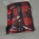 Malier Winter Coat for Dogs - Classic Plaid Fleece Cold Weather Jacket With Pocket, Windproof Warm Vest Clothes for Small Medium Large Dogs (Red, Medium)