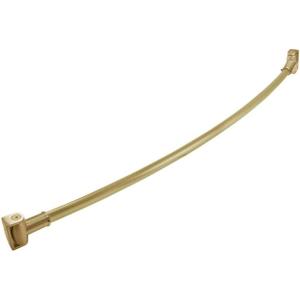 Curved Shower Rod - Decorative Finishes (Satin Brass, 60")