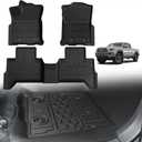 TripleAliners Truck Mat Compatible with 2018-2023 Toyota Tacoma Double Cab Accessories, Floor Mats Heavy Duty Custom Fit All Weather Protection TPE Pickup Liner, Only for Auto Trans