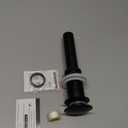 KES Bathroom Sink Drain Without Overflow Vessel Sink Lavatory Vanity Pop Up Drain Stopper Matte Black, All Metal Rustproof Brass and 304 Stainless Steel, S2008D-BK