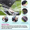 Performance Rain Shield, Rain Cover Fits for UPPAbaby Vista/Vista V2/Vista V3/Cruz/Cruz V2 Stroller, Protect from Wind/Rain/Snow/Dust, Air Vent Hole, Window with Zipper, Stroller Accessories