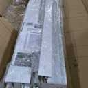 48X96in Accordion Door Interior,PVC Sliding Folding Doors with Lock,Divider Door with Hardware, White Multifold Interior Doors