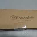 KAMANINA Curtain Rods 2 Pack, Heavy Duty Curtain Rods for Windows 28 to 48 Inch, 1 Inch Silver Modern Drapery Rod with End Cap (32"-58", 2Pack)