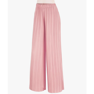 Made By Johnny Women's Pleated Wide Leg Palazzo Pants with Drawstring Large