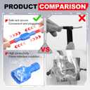 3 x AIRIC UL Listed Nylon Spade Quick Disconnect Connectors Kit, 22-10 Gauge Male and Female Electrical Connector Wire Spade Crimp Terminals, Wiring Crimps Insulated Terminal Assortment Kits, 100 Pcs