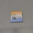 Retainer Holder with Mirror & Lanyard, Compact Night Guard Case with Vent Holes, Partial Denture Container for Purse, Portable Aligner Box Compatible with Invisalign (Purple)