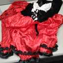 Spooktacular Creations Women Little Red Riding Hood Costume, Halloween Hooded Cloak Adult Cape Dress for Fairy Cosplay Party XL