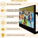 Portable 10FT/120IN Inflatable Projector Screen Outdoor Inflatable Movie Screen with Air Pump Suitable for Camping and Home Parties
