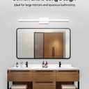 Combuh LED Vanity Lights Bar 36 Inch, 20W Bathroom Light Fixtures Over Mirror, IP44 Indoor Wall Mounted Sconces Modern for Washroom, Cool White 6000K