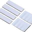 PATIKIL Reflective Patch 1x4 2x3, 6 Pcs Hook and Loop Fastener Safety Appliques for Night Sportsperson Worker Hiker, White