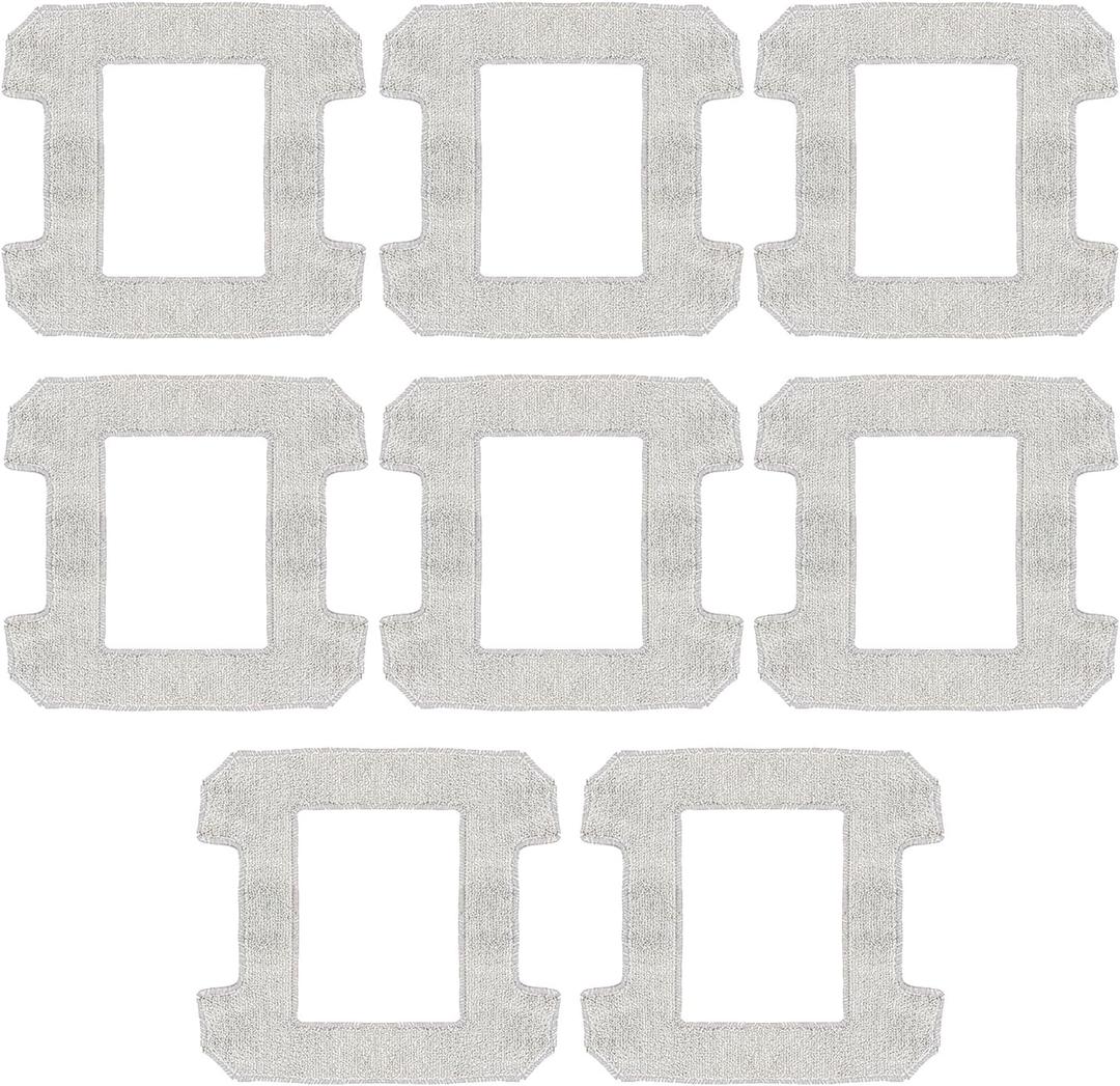 8 Pack Cleaning Rag for Ecovacs Winbot W2 Omni, W1, W1 Pro Window Vacuum Cleaner Robot, Washable and Reusable Mop Cloth Pad Accessories