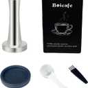 Coffee Tamper 40mm 41mm, Espresso Tamper 40mm 41mm, 40mm 41mm 304 Stainless Steel Espresso Coffee Tamper with Mat