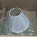 Aspen Creative 58730A Transitional Hardback Empire Shape UNO Construction Lamp Shade in White, 4" Top x 9" Bottom x 6-1/2" Slant Height, Slip UNO 33mm