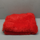 60"x36" Red Furry Rug