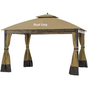 Replacement Cover for 10X12Ft Oakmont Gazebo L-GZ1188PST-A,Pinehurst Gazebo L-GZ1188PST, Beige
