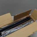 Draelibor Narrow Small Side Table, End Table with 1 Fabric Drawer and Storage Shelf, 3-Tier Skinny Nightstand, Slim Bedside Table for Living Room, Bedroom, Rustic Brown