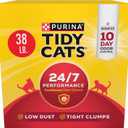 Purina Tidy Cats Clumping Cat Litter, 24/7 Performance Multi Cat Litter - 38 lb. Box (38 Pound (Pack of 1))