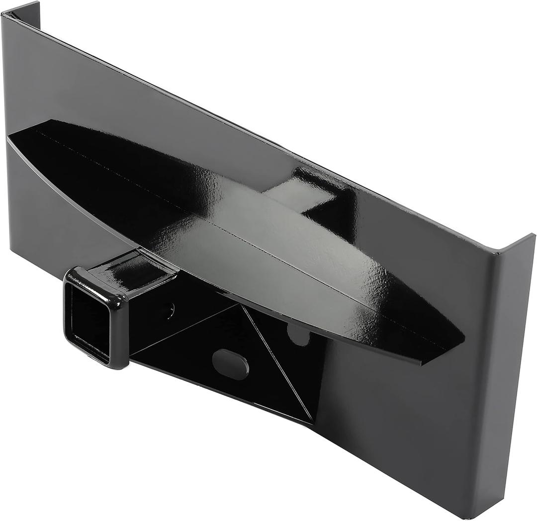 ECOTRIC 1/4" Mini Skid Steer Attachment Plate Compatible with Boxer Ramrod Toro Dingo Ditch Witch Finn Thomas Vermeer Tractor Loader Skid Steer 2" Receiver Hitch Mount Plate Steel Black