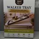 Walker Tray for Folding Walker with Cup Holders, Non-Slip Mat & Bag - Adjustable Universal Plastic Food Table for Seniors - Detachable Guardian Accessories - Removable Walker Trays for rolling walker