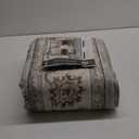 WITSHOCK 5x7 Washable Area Rug, Vintage Rug Traditional Floor Cover, Rugs for Living Room Bedroom Kitchen Accent, Non-Slip Stain Low Pile Resistant Floor Carpet, Light Blue