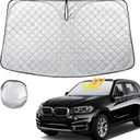 Windshield Sun Shade for BMW X5 2014 2015 2016 2017 2018 Thicken 4-Layer Foldable Front Window Sunshade Cover Sun Visor Protector Block UV Rays