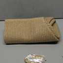 Mkono Woven Storage Basket Decorative Natural Rope Basket Wooden Bead Decoration for Blankets,Toys,Clothes,Shoes,Plant Organizer Bin with Handles Living Room Home Decor, Jute, 16" W  13.8"L