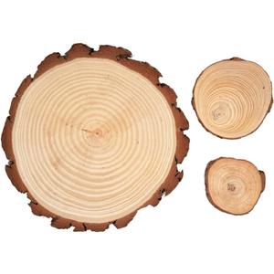 Craft County Wooden Pine Disc Rustic Crafting and Dcor 3.5 Inch Diameter - 38mm Thick, 1 Pack