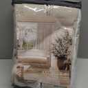 Greyish Beige Pinch Pleated Linen Blackout Curtains 96 Inch Length 2 Panels for Living Room Bedroom Light Blocking Pinch Pleat Curtains with 100% Blackout Liner Thermal Insulated Taupe Burlywood 8FT