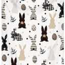 50 x 60'' Soft Cozy Flannel Throw Blanket Cute Bunny Blanket for Couch Bed Sofa Retro Rabbit Soft Flannel Throw for Teacher Women Mothers Birthday Gifts(Classic)