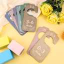 5 x 8pcs Wooden Baby Wardrobe Dividers - Double-Sided Multi-Color Infant Clothes Organizer from Newborn to Toddler