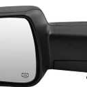 68276499AA CH1320471 Left Driver Side Mirror Replacement for Dodge Ram 1500 2019-2024, 7pins with Temp Sensor Power Heated Glass Manual Folding Texture Black (Left Driver Side)