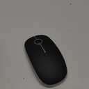 VssoPlor Type C Wireless Mouse, USB C MacBook Wireless Mouse Dual Mode Cordless Mice with USB and Type C Receiver Compatible with PC, Laptop, MacBook and All Type C Devices-Black and Silver