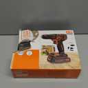 BLACK+DECKER 20V MAX Cordless Drill and Driver, 3/8 Inch, With LED Work Light, Battery and Charger Included (LDX120C)