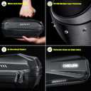 CHICLEW Portable Electric Scooter Bag, Quick Release Scooter Storage Bag with 2L/3L Large Capacity, Waterproof Front Handlebar Bag for Carrying Phone, Wallet, Tools