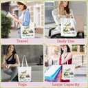 Sarcastic Humor Dragonfly Turtle Frog Funny Gifts for Women Canvas Tote Bag Grocery Bags for Shopping Birthday