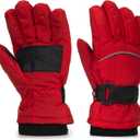 Utaly Boys-Girls-Winter-Snow-Ski-Gloves-Kids Waterproof Snowboard-Glove Warm Outdoor Sports-Mittens for Children 5-10 Years