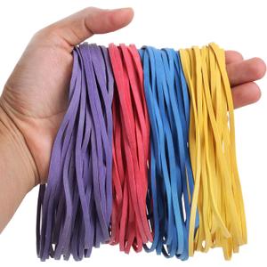 Mr. Pen- Large Assorted Color Rubber Bands, 120 Pack, Giant Elastics for Office (Blue, Red, Yellow and Purple)